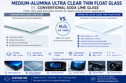 Últimos blogs de la empresa sobre Vidrio flotante ultraclaro de aluminiosilicato medio frente al vidrio convencional de soda caliza