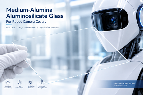 Vidrio de aluminosilicato ultraclaro para robótica humanoide