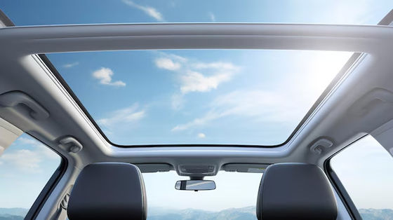 Buen precio 3 ~ 6 mm de dureza de vidrio de silicato de aluminio para el techo solar del vehículo en línea